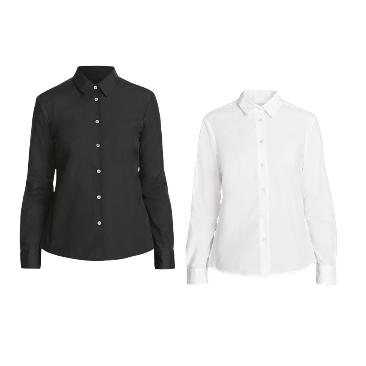 NNT Womens Long Sleeve Shirt Formal Polycotton Modern Slimline Business CATU67- Bannav S Bannav LLC