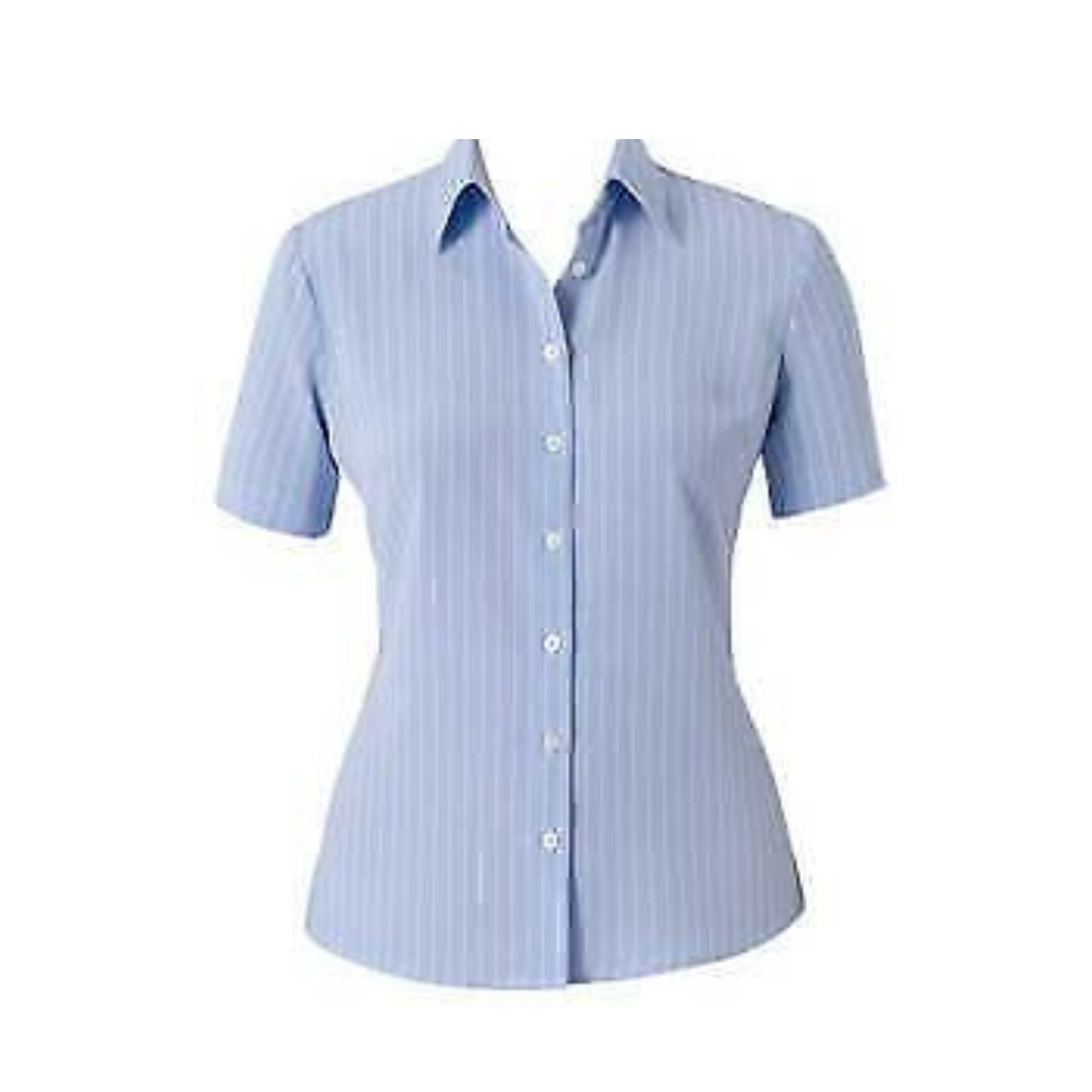 NNT Womens Poly Print Stripe S/S Action BK Shirt Business Classic Shirt CAT48E- Bannav S Bannav LLC