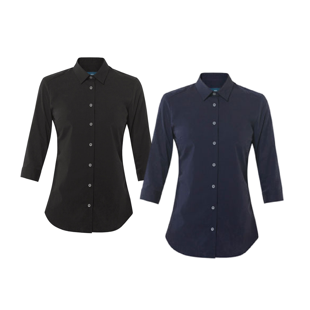 NNT Womens Stretch Cotton Blend 3/5 Sleeve Madem Formal Shirt Business CATU2L- Bannav S Bannav LLC