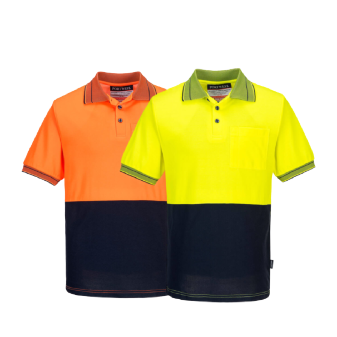 Portwest Mens Prime Mover Short Sleeve Cotton Polo Shirt Comfort Work MP210- Bannav S Bannav LLC