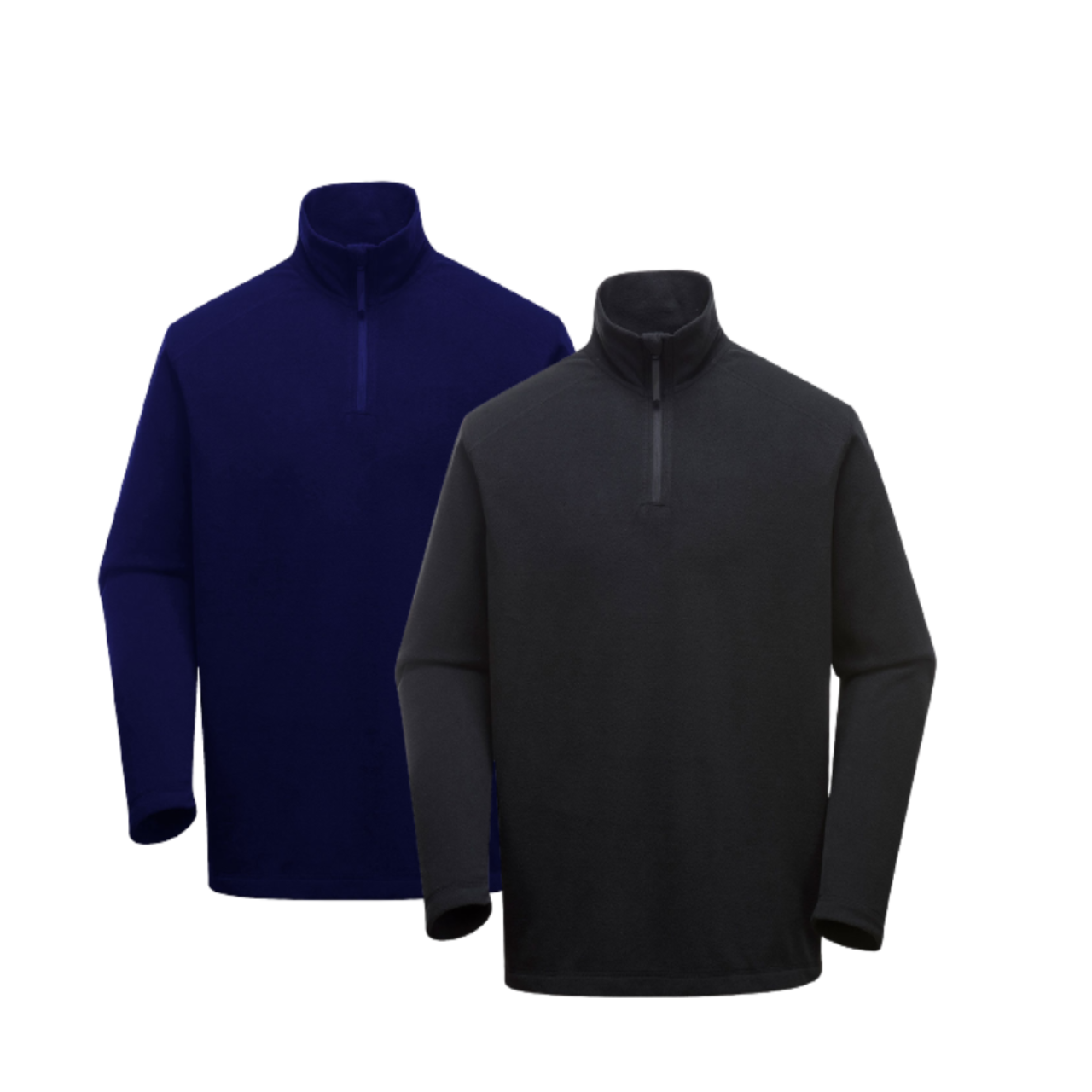 Portwest Mens Staffa Microfleece Pullover Jumper 1/4 Zip Warm Long Sleeve F180- Bannav S Bannav LLC