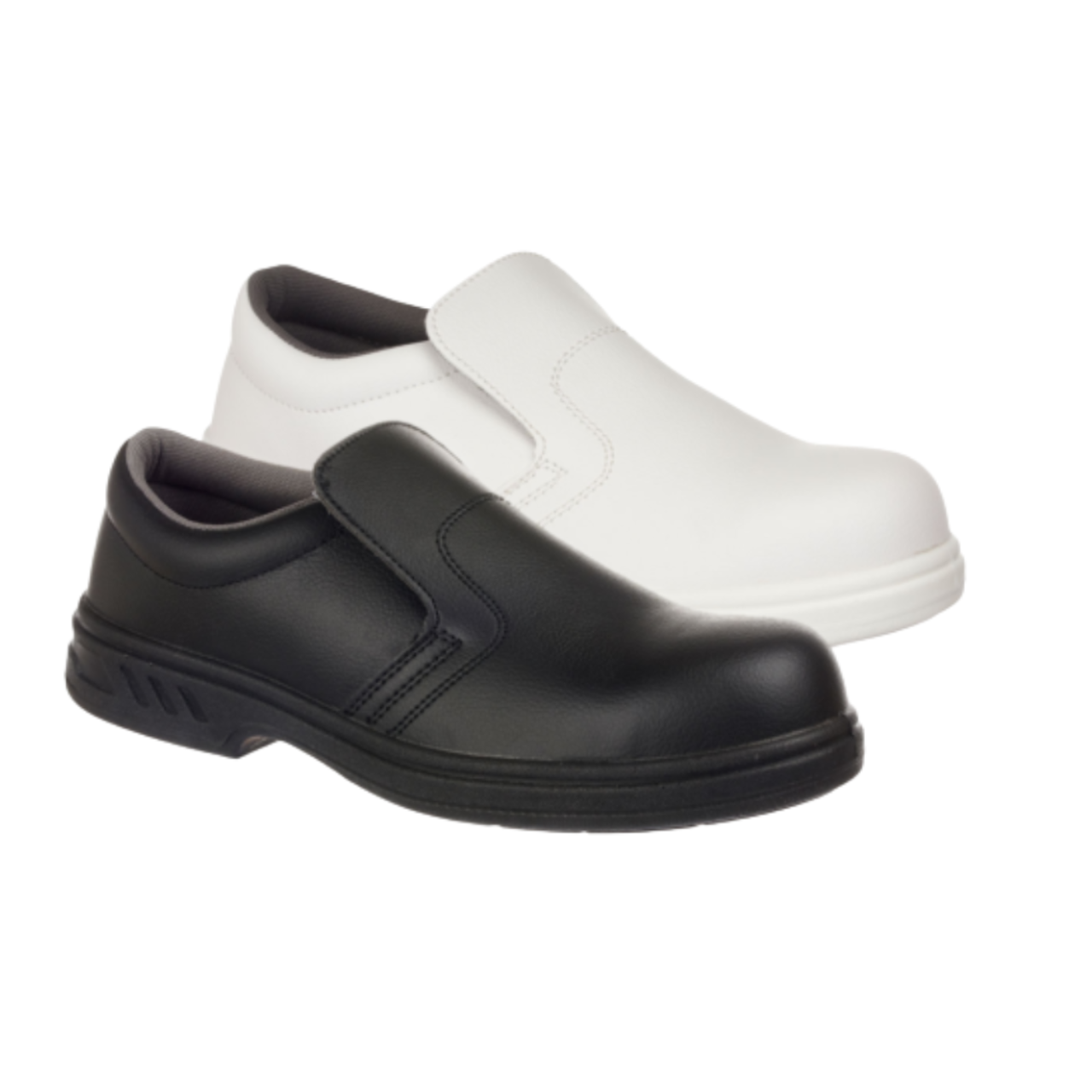 Portwest Mens Steelite Slip On Safety Shoe S2 Anti-Static Footwear Steel FW81- Bannav S Bannav LLC