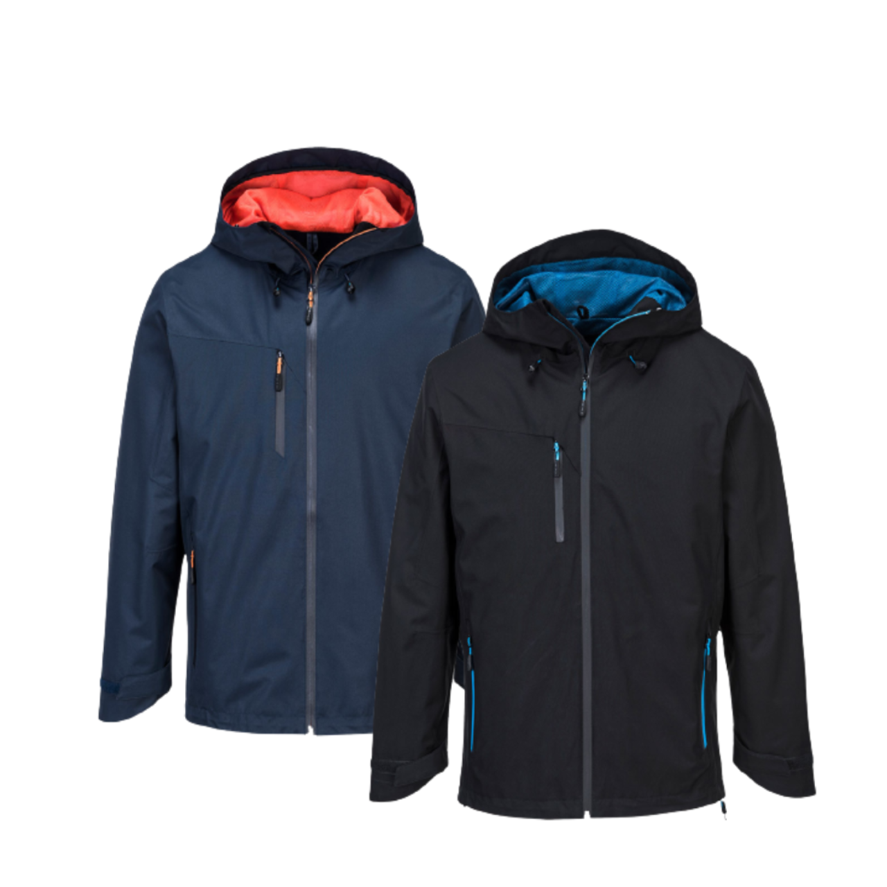 Portwest Mens X3 Shell Jacket Waterproof Hooded Full Zip Breathable Jacket S600- Bannav S Bannav LLC