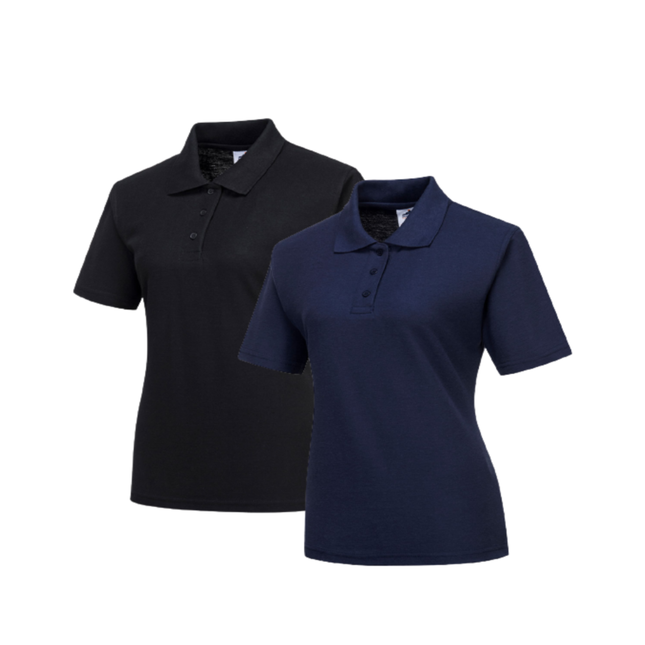 Portwest Naples Ladies Polo Shirt Ribbed Collar Soft Short Sleeve Shirt B209- Bannav S Bannav LLC