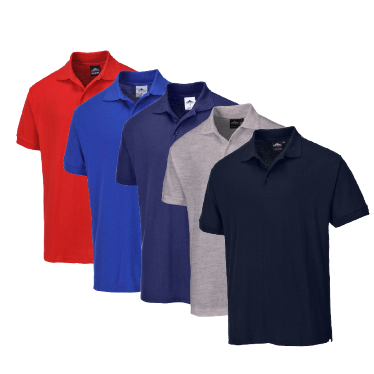 Portwest Naples Polo Shirt Comfortable Polycotton Short Sleeve Shirt B210- Bannav S Bannav LLC