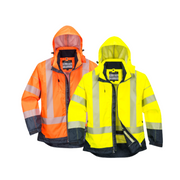 Portwest PW3 Hi-Vis Breathable Jacket 2 Tone Reflective Work Safety Hood T403- Bannav S Bannav LLC