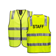 Portwest Staff Zip Vest D/N 2 Tone Hi Vis Reflective Tape Work Safety MZ107- Bannav S Bannav LLC