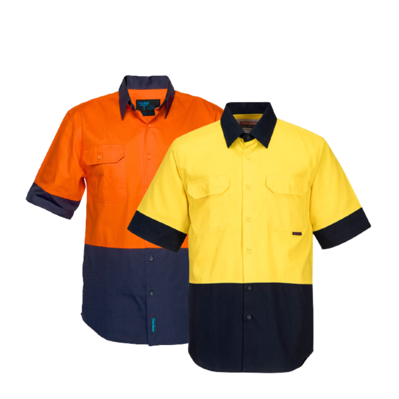Portwest Hi-Vis Two Tone Regular Weight Short Sleeve Shirt Work Safety MS902- Bannav S Bannav LLC