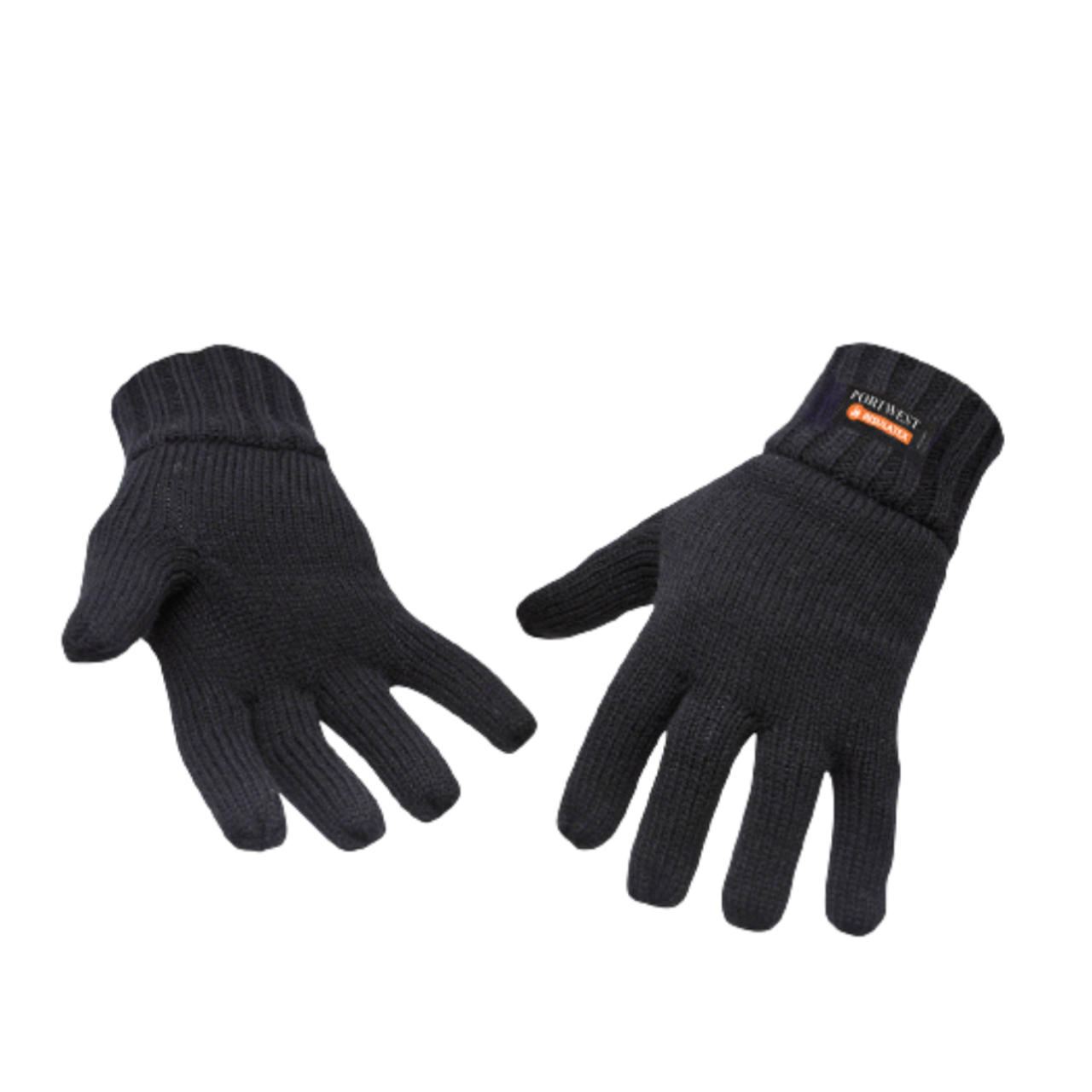 Portwest Knit Glove Insulatex Lined Warm Comfort Black Knitted Cuff GL13- Bannav S Bannav LLC