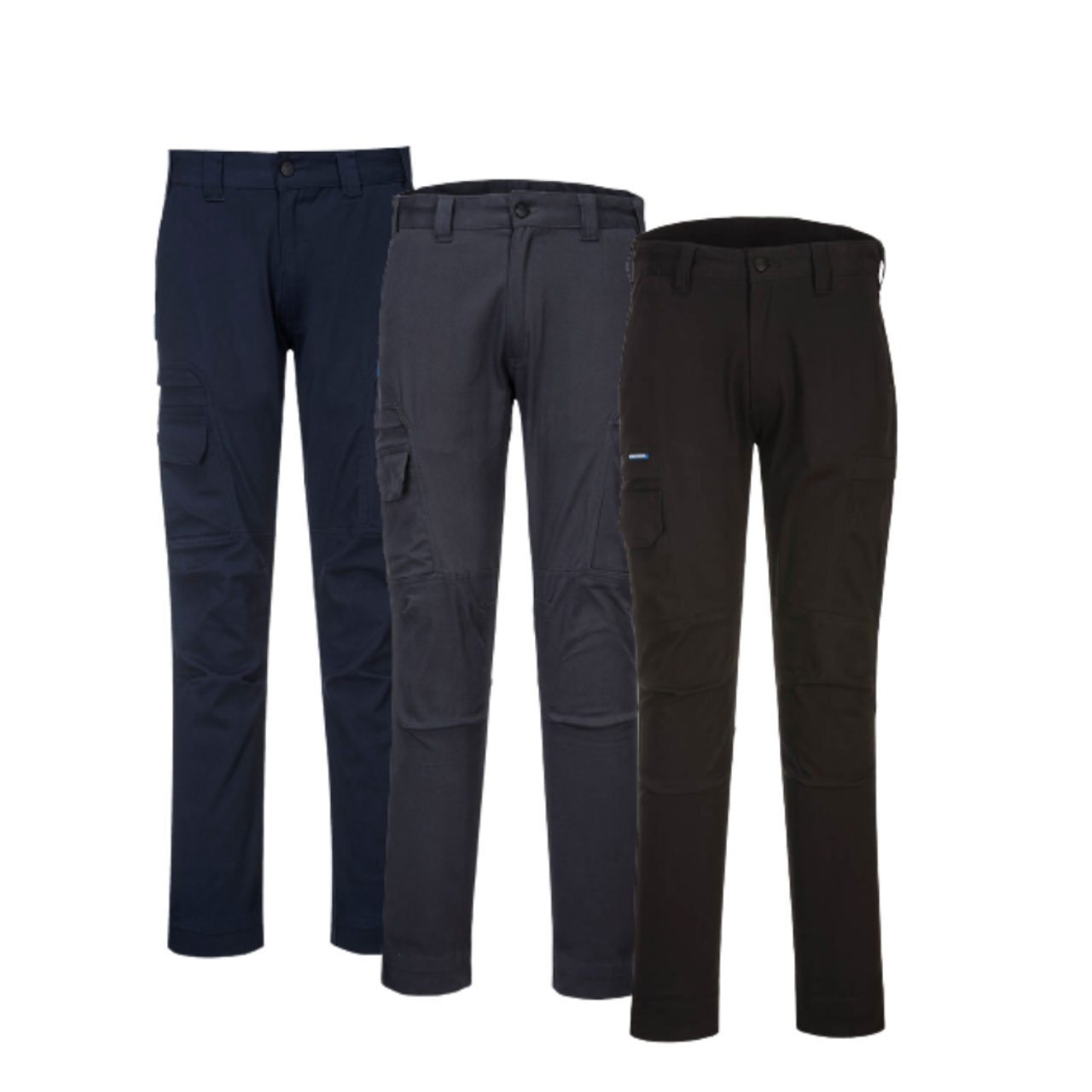 Portwest KX3 Cargo Pants Multiple Pocket Cotton Stretch Slim Pant T801- Bannav S Bannav LLC