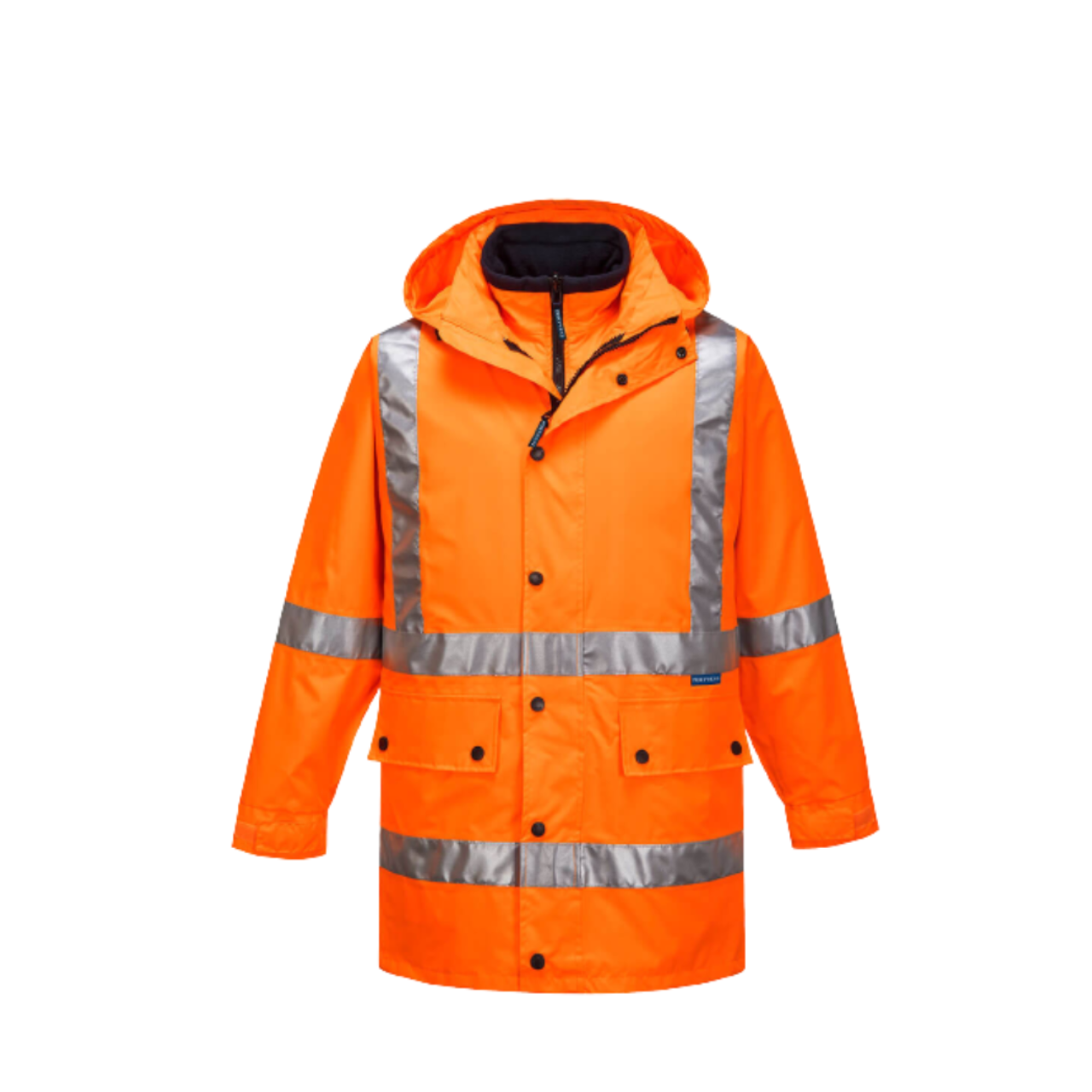 Portwest Max 4-in-1 Rain Jacket with Cross Back Reflective Work Safety MJ331- Bannav S Bannav LLC