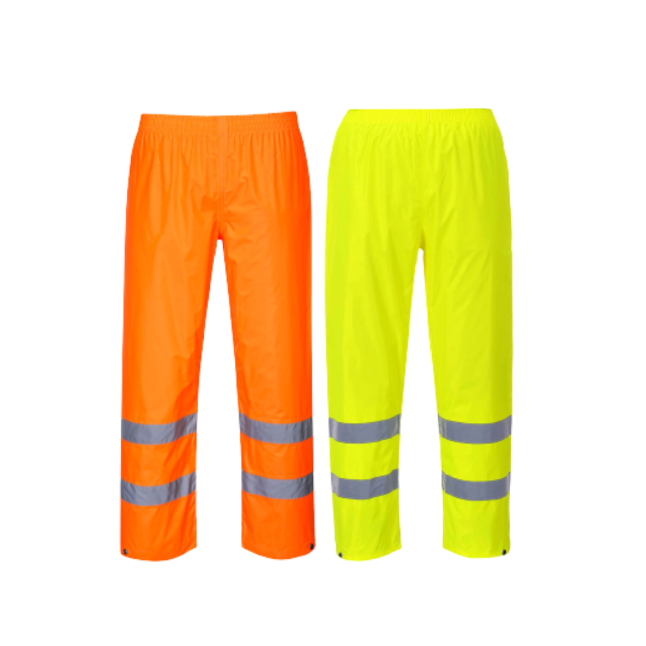 Portwest Mens Hi-Vis Rain Trousers Lightweight Waterproof Work Safety Pants H441- Bannav S Bannav LLC