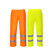 Portwest Mens Hi-Vis Rain Trousers Lightweight Waterproof Work Safety Pants H441- Bannav S Bannav LLC