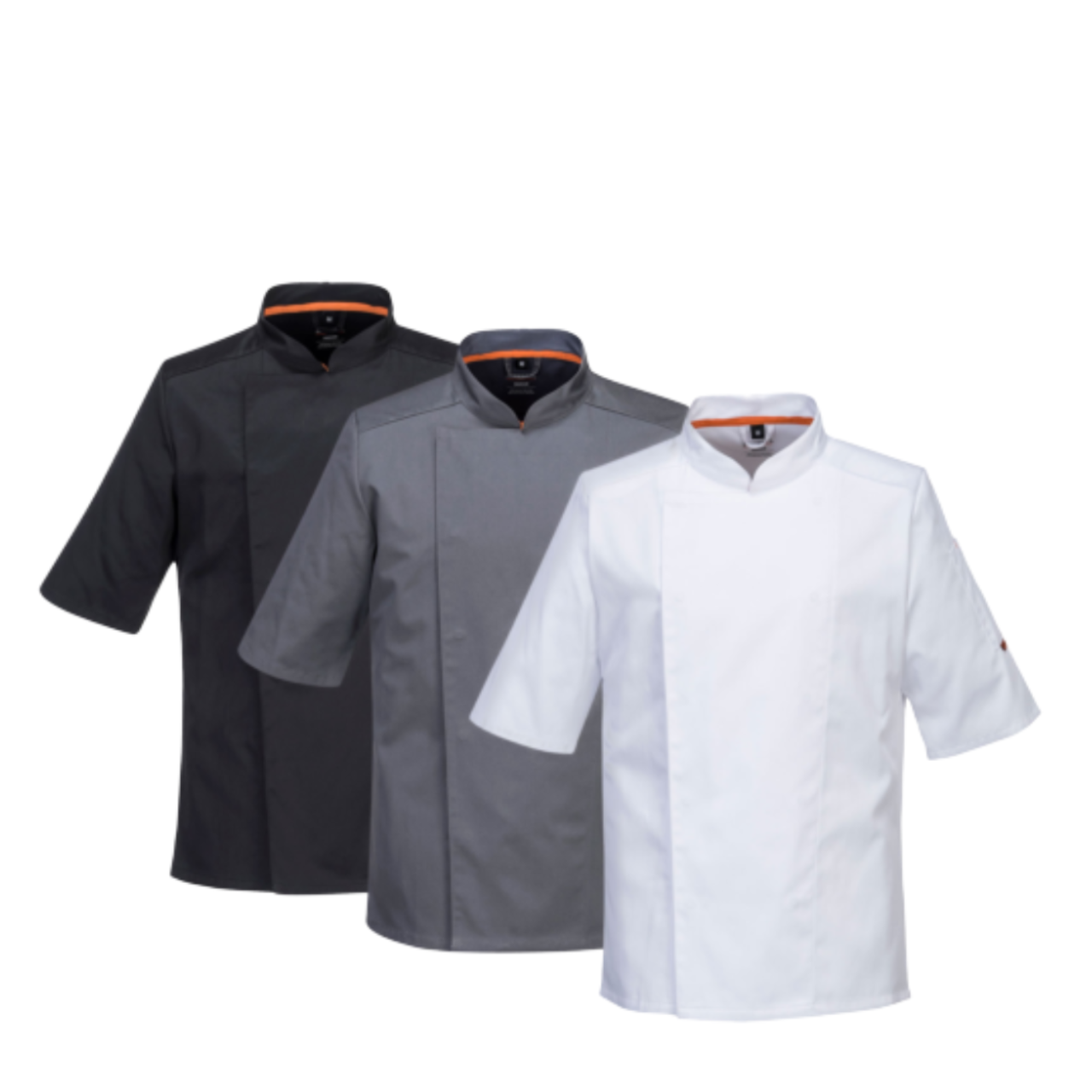 Portwest Mens MeshAir Pro Chefs Jacket S/S Slim Fit Apron Durable Comfy C738- Bannav S Bannav LLC
