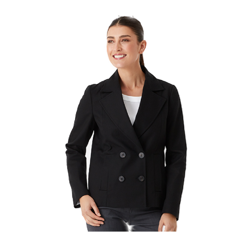 NNT Womens Business Pea Coat Classic Fit Double Breast Formal Blazer CAT1D1- Bannav S Bannav LLC