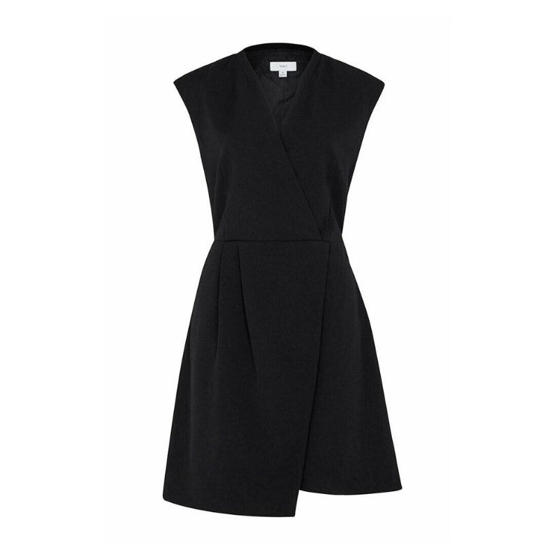 NNT Womens Sleeveless Dress Wrap Comfortable Knee Length Classic Fit CAT67Z- Bannav S Bannav LLC
