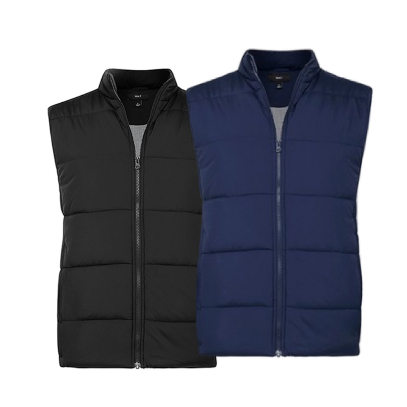 NNT Mens Puffer Jacket Zip Neck Winter Warm Comfy Sleeveless Vest CATF2A- Bannav S Bannav LLC