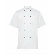 NNT Unisex Adult Chef Jacket Short Sleeve Macquarie Poly Cotton Work CATP5J- Bannav S Bannav LLC