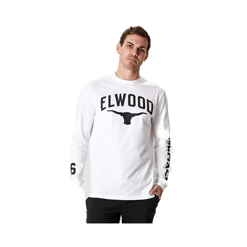 Elwood Mens  Workwear 96 Long Sleeve Tee Work Casual Comfortable T Shirt  EWD830- Bannav S Bannav LLC