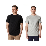 Elwood Mens Basic Tee Combed Cotton  Short Sleeve Stretch T-Shirt Work EWD815- Bannav S Bannav LLC
