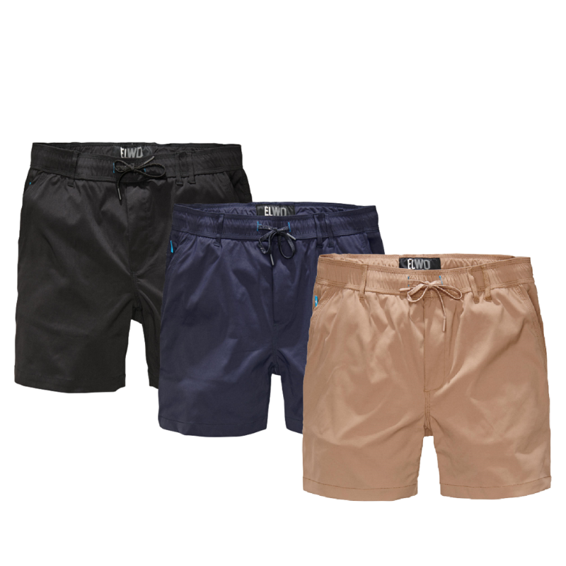 Elwood Mens Elastic Light Short Summer Stretch Comfortable Workwear EWD205- Bannav S Bannav LLC