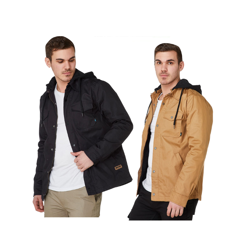 Elwood Mens Utility Jacket Coated Cotton Polar Fleece Lightweight Work EWD401- Bannav S Bannav LLC