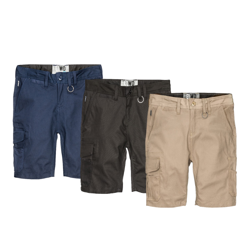 Elwood Womens Basic Short Summer Stretch Comfortable Cargo Workwear EWD603- Bannav S Bannav LLC
