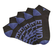 Mens ELWD Elwood Work Division Ankle Socks 5 Pack Reinforced Half Terry EDW902- Bannav S Bannav LLC