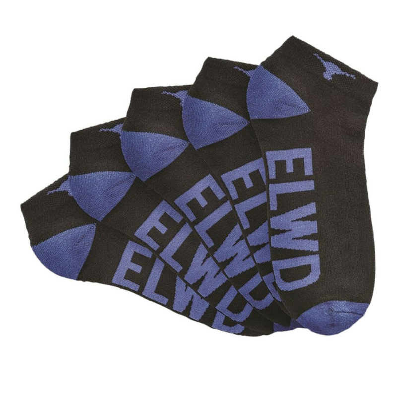 Mens ELWD Elwood Work Division Ankle Socks 5 Pack Reinforced Half Terry EDW902- Bannav S Bannav LLC