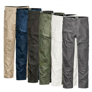 Mens Elwood Work Utility Pants Knee Panels Canvas Tradie Phone Pocket EWD101- Bannav S Bannav LLC