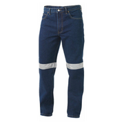 KingGee Mens Reflective Work Jean Classic Reinforced Denim Pants Workwear K53030- Bannav S Bannav LLC