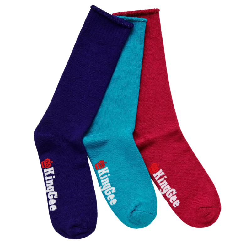 KingGee Womens Bamboo Work Socks 3 Pack Comfy Made in Australia Workwear K49271- Bannav S Bannav LLC