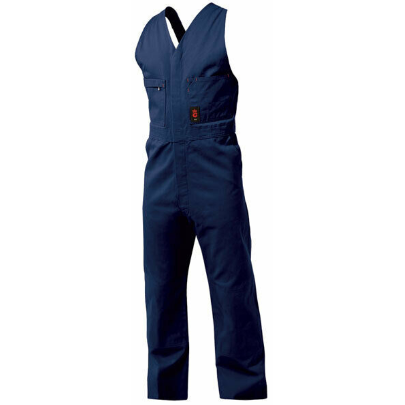 KingGee Mens Sleeveless Drill Overall Double Layered Cotton Work Safety K02060- Bannav S Bannav LLC