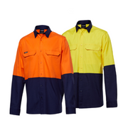 KingGee Mens Workcool Pro Spliced Shirt Long Sleeve Ripstop Work Safety K54027- Bannav S Bannav LLC