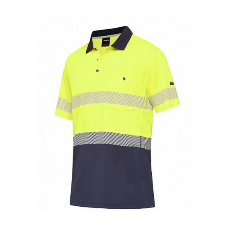 KingGee Men Workcool Hyperfreeze Shirt Top Polo Short Sleeve Taped Work K54215- Bannav S Bannav LLC