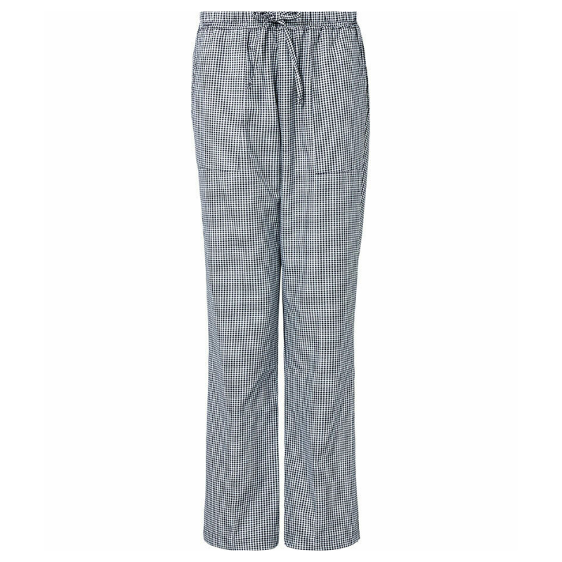 NNT Womens Chef Works Small Check Chef Pants Drawstring Waistband Pant CAT3S7- Bannav S Bannav LLC