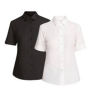 NNT Womens Short Sleeve Shirt Classic Fit Collared Business Shirt CATU8H- Bannav S Bannav LLC
