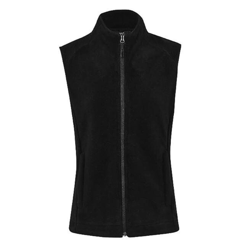 NNT Mens Polar Fleece Vest Classic Fit Black Front Zip Opening Vest CAT745- Bannav S Bannav LLC
