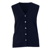 NNT Womens Wool Rich V Neck Vest Classic Ribbed Trim Vest CAT51D- Bannav S Bannav LLC