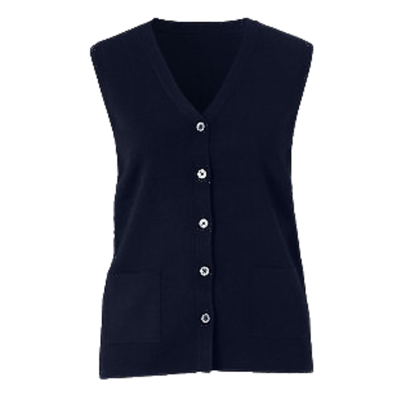NNT Womens Wool Rich V Neck Vest Classic Ribbed Trim Vest CAT51D- Bannav S Bannav LLC