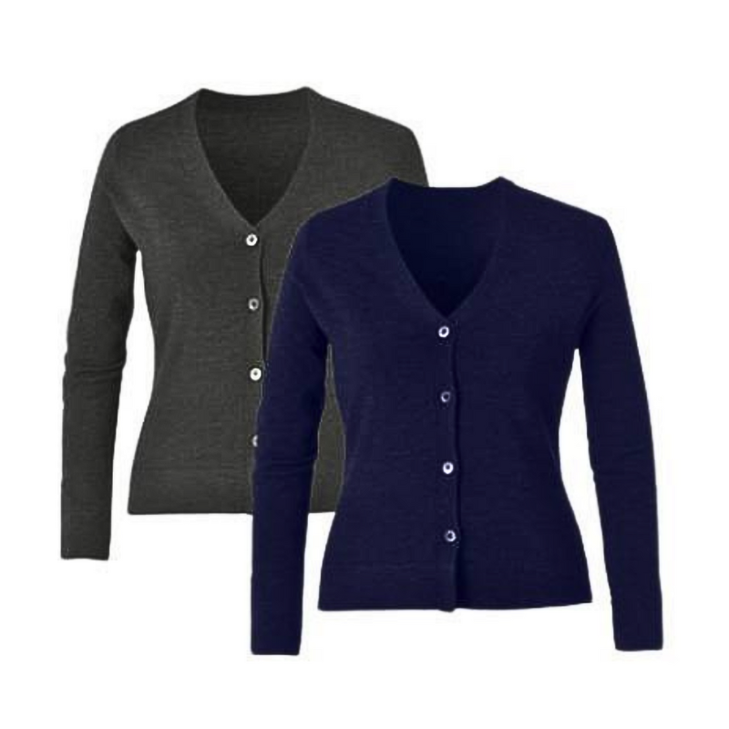 NNT Womens Pure Wool V-Neck Button Up Cardigan Classic Fit CAT518- Bannav S Bannav LLC