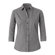 NNT Mens Mini Check 3/4 Sleeve Tuck Business Collared Classic Shirt CAT4LB- Bannav S Bannav LLC