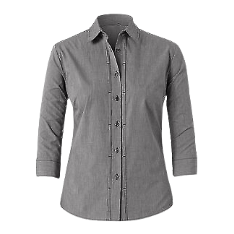 NNT Mens Mini Check 3/4 Sleeve Tuck Business Collared Classic Shirt CAT4LB- Bannav S Bannav LLC