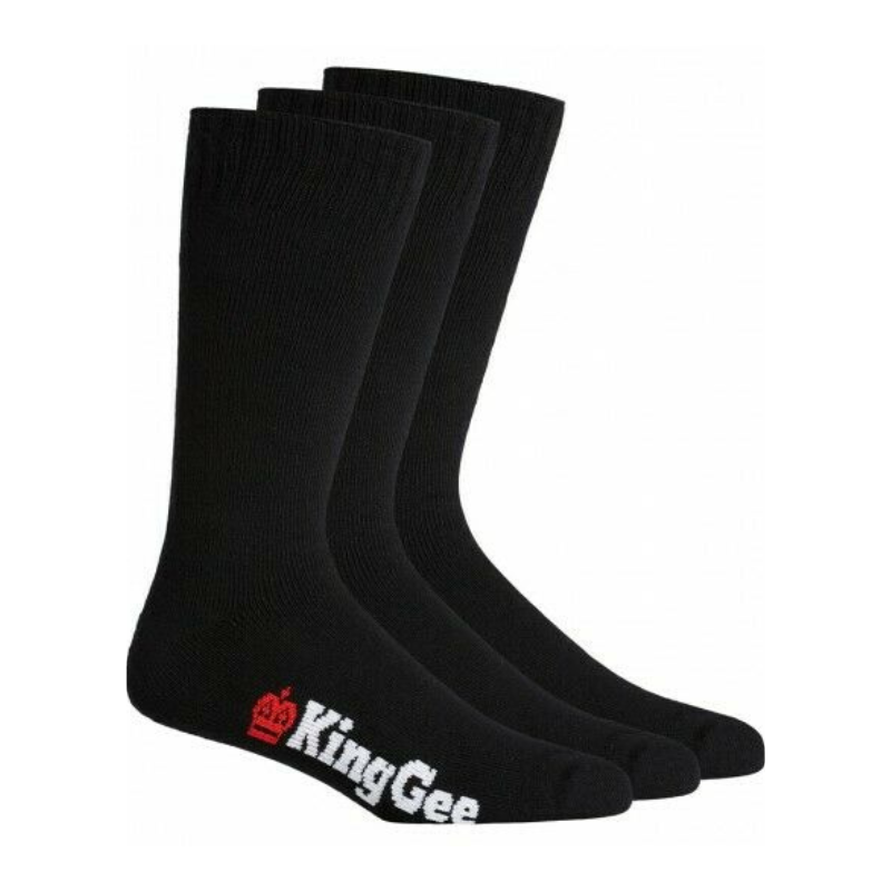 KingGee Mens 3 Pack Bamboo Work Socks Comfort Breathable Workwear K09230- Bannav S Bannav LLC