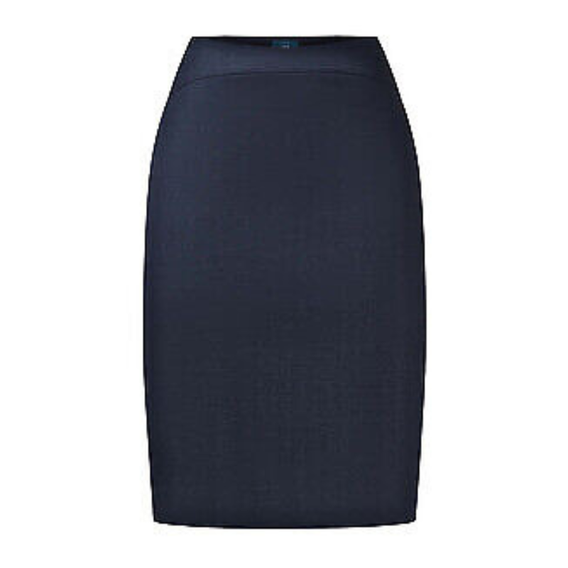 NNT Womens Sharkskin Detail Pencil Skirt Box Pleats Business Comfort CAT2L3- Bannav S Bannav LLC