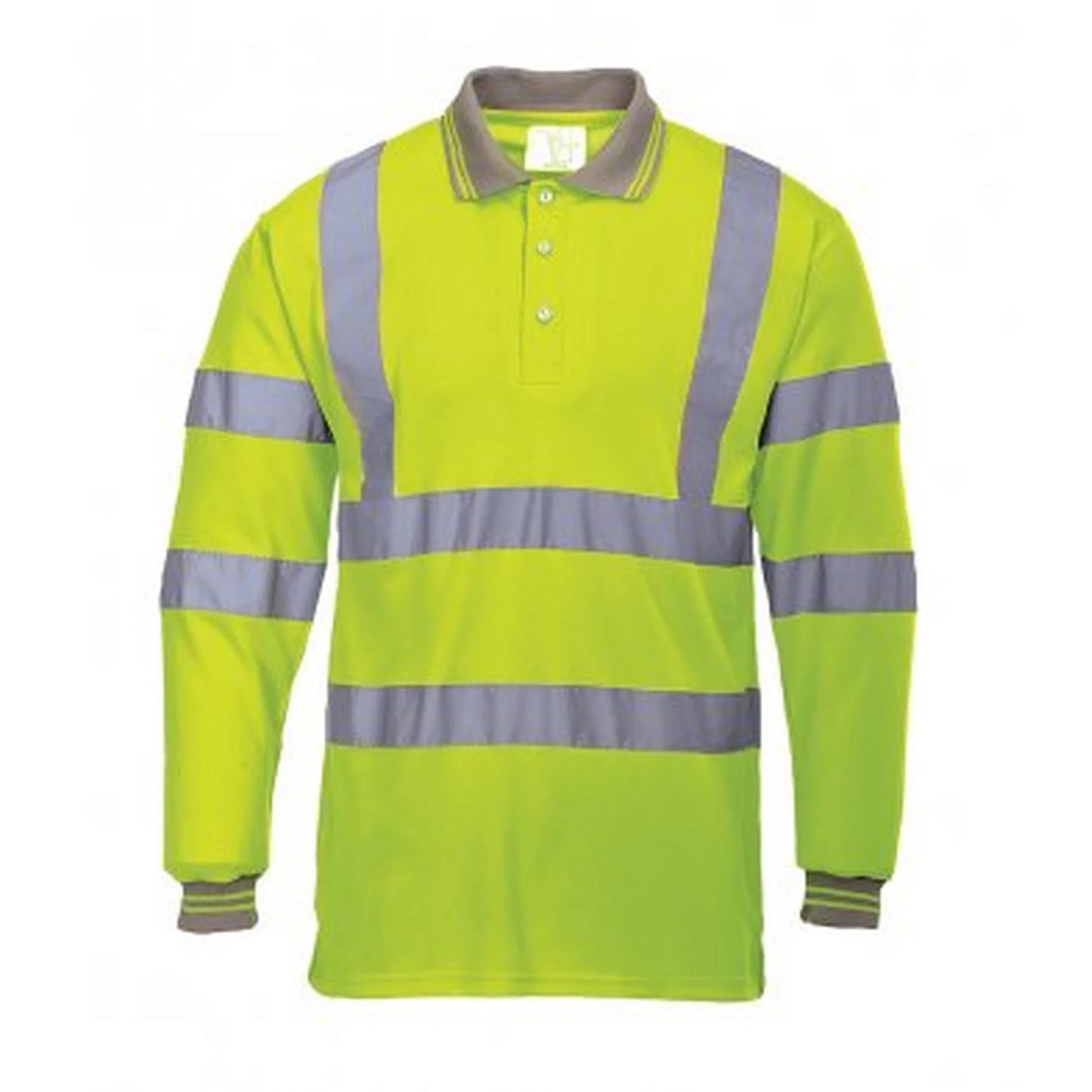 Mens Hi-Vis Long Sleeve Polo Shirt- Bannav S Bannav LLC