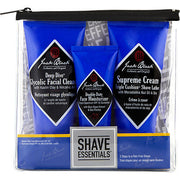 Jack Black by Jack Black Shaved Essentials Set: Deep Dive 3 oz + Supreme Cream Triple Cushion Shave Lather 2.6 oz + Double-Duty Face Moisturizer SPF 20 1.5 oz--3 pcs