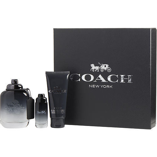 COACH FOR MEN by Coach EDT SPRAY 3.3 OZ & ALL OVER SHOWER GEL 3.3 OZ & EDT SPRAY MINI 0.5 OZ