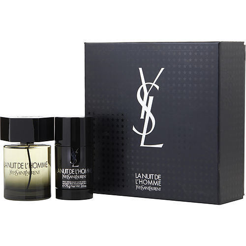 LA NUIT DE L'HOMME YVES SAINT LAURENT by Yves Saint Laurent EDT SPRAY 3.3 OZ & DEODORANT STICK 2.6 OZ