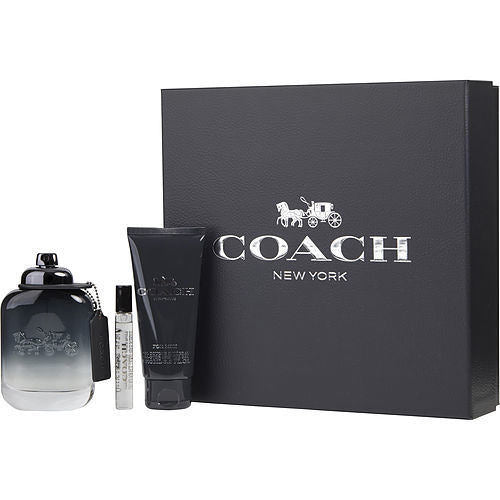 COACH FOR MEN by Coach EDT SPRAY 3.3 OZ & ALL OVER SHOWER GEL 3.3 OZ & EDT SPRAY MINI 0.25 OZ